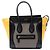 Luggage Céline Borsa Tote Celine Brown Micro Tricolor in pelle Marrone Cachi