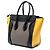 Luggage Céline Borsa Tote Celine Brown Micro Tricolor in pelle Marrone Cachi - vista 2