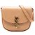 Saint Laurent Brown Small Leather Kaia Crossbody Caramel