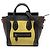 Céline Borsa Celine Yellow Nano Tricolor Leather Luggage Tote
