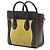 Céline Borsa Celine Yellow Nano Tricolor Leather Luggage Tote - vista 2