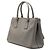 Borsa Satchel Prada Gray Medium Saffiano Lux Galleria Double Zip Marrone - vista 2
