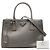 Borsa Satchel Prada Gray Medium Saffiano Lux Galleria Double Zip Marrone - vista 7