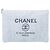 Chanel Blue Large Canvas Deauville O Case Blu chiaro