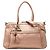 Borsa Bella in pelle di vitello granulata metallizzata rosa Gucci