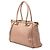 Borsa Bella in pelle di vitello granulata metallizzata rosa Gucci - vista 2