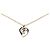 Collana con pendente a cuore Chanel Gold CC placcato oro D'oro