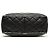 Borsa Chanel Black CC Quilted Lambskin Tweedy Bowler Nero - vista 3