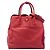 Tote Open Convertible Prada Red Vitello Daino Rosso