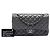 Chanel Gray Medium Classic Iridescent Lambskin Double Flap Marrone Grigio antracite - vista 8