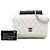 Chanel White CC Quilted Lambskin Side Packs Flap Blanco - vista 8