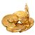Orecchini Chanel Gold CC Placcati Oro Clover Clip On D'oro - vista 3
