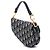 Borsa Saddle in tela Oblique blu mini Dior Blu navy - vista 2