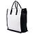 Saint Laurent White Linen Rive Gauche North South Tote Weiß Roh - Ansicht 2