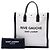 Saint Laurent White Linen Rive Gauche North South Tote Weiß Roh - Ansicht 7