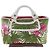 Céline Borsa Boogie in tela bianca con stampa botanica Celine Bianco - vista 22