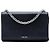 Bolsa transversal Prada Black Saffiano Lux e Tessuto com corrente Preto