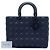 Lady Dior in pelle di vitello ultra opaca cannage blu Dior Large Blu navy - vista 8