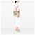 Borsa a tracolla Burberry Gold Medium in pelle metallizzata e House Check D'oro - vista 7