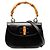 Gucci Schwarzes Kalbsleder Bamboo Night