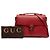 Borsa Gucci Red Medium Dollar Calf Interlocking G Rosso - vista 11