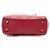 Lady Dior Supple in agnello rosso mini con cannage e borchie - vista 3