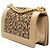 Chanel Boy Flap en agneau métallisé tressé marron Old Medium Marron clair - vue 2