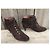 Botines Maje de ante marrón con flecos p 39 Castaño - vista 3