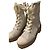 Botas de combate Michael Kors MK Monogram Castaño Beige