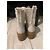 Botas de combate Michael Kors MK Monogram Castaño Beige - vista 5