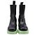 Stivaletti Flash Bottega Veneta in pelle nera e verde Nero