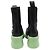 Stivaletti Flash Bottega Veneta in pelle nera e verde Nero - vista 3
