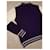 Autre Marque Slash Jeans Herren Wollpullover Weiß Dunkelviolett - Ansicht 10