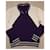 Autre Marque Slash Jeans Herren Wollpullover Weiß Dunkelviolett - Ansicht 8