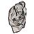 Foulard Fendi Selleria in Seta e Cashmere Nero Grigio