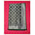 Sciarpa Louis Vuitton Monogram Nero Lurex Grigio Silver hardware  - vista 2