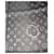 Sciarpa Louis Vuitton Monogram Nero Lurex Grigio Silver hardware  - vista 5