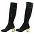 Louis Vuitton Talons Dorés Botas Over-the-Knee Negro