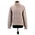 Chanel CC Logo Kaschmir-Rollkragenpullover mit Pailletten Pink Mehrfarben Beige Grau