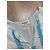 Autre Marque Rococo Sand weißes besticktes Kleid mit Quasten Blau - Ansicht 8