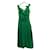Zimmermann Robe Midi Twiggy en Lin Verte  - vue 1