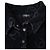 Chanel Mono corto de terciopelo negro logo CC - vista 6