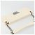 CHANEL Choco Bar Chain Shoulder Bag Lamb Skin White Silver CC Auth 177622 Argento Bianco - vista 6