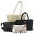 Borsa PRADA Nylon 4 Set Nero Argento Verde Auth 178840
