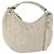Borsa a Spalla Jimmy Choo in Pelle Avorio Argento Auth BA12565A Crudo