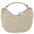 Borsa a Spalla Jimmy Choo in Pelle Avorio Argento Auth BA12565A Crudo - vista 2