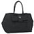 Borsa a mano PRADA Ribbon Nylon Nero Oro Auth 179608 D'oro