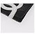 CHANEL Cambon Line Long Wallet Lamb Skin Black White CC Auth 176413A Nero Bianco - vista 7