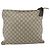 Borsa a tracolla GUCCI GG Supreme in PVC e pelle Beige Argento 141198 Auth 179200 - vista 2