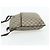 Borsa a tracolla GUCCI GG Supreme in PVC e pelle Beige Argento 141198 Auth 179200 - vista 3
